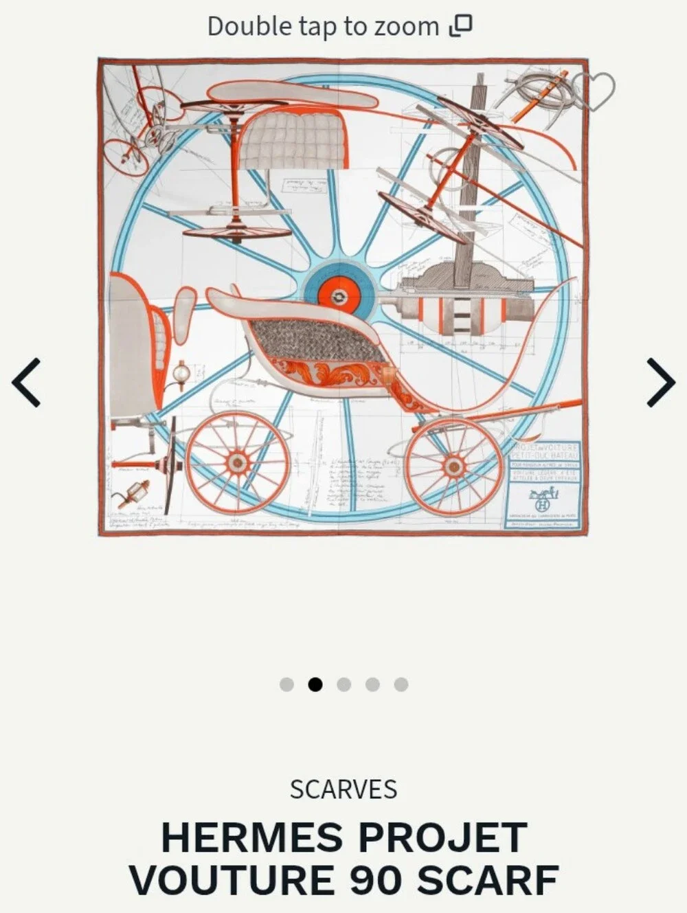 Hermes Project Voture 90 Silk Scarf 35" - Picture 3 of 15